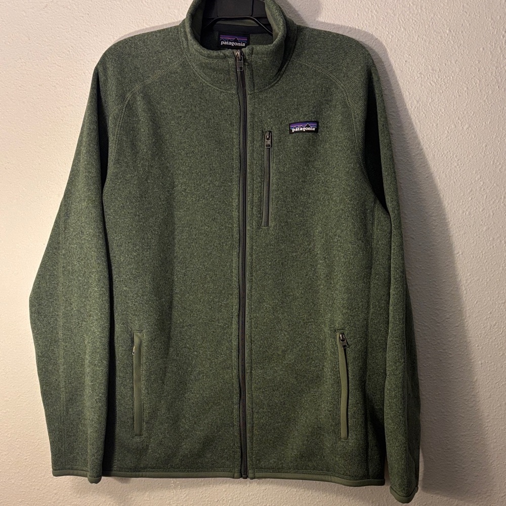 Patagonia Olive Green Fleece Jacket